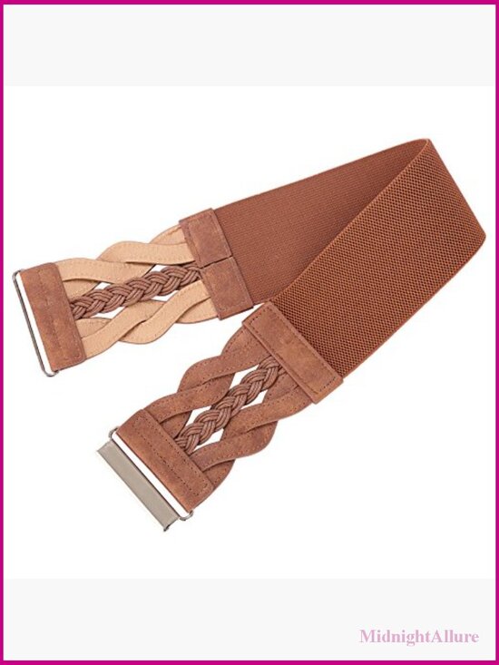 3 Inch Wide Stretchy Elastic Cinch Belt for Dresses main image 3